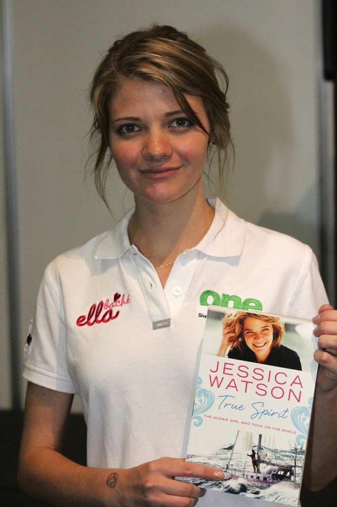 Jessica Watson on the book circuit with True Spirit - Sydney International Boat Show 2010 © Sydney International Boat Show . www.sydneyboatshow.com.au